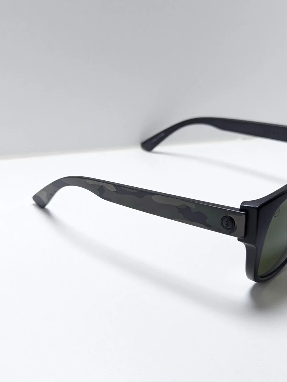 Electric MOPREME Classic Green Lens Black Camo Square Men's Fashion Sunglasses